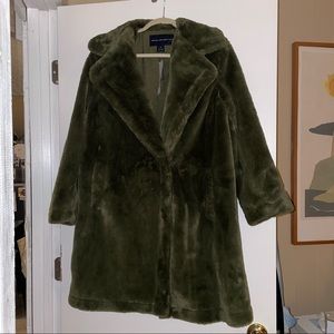 French connection faux fur coat